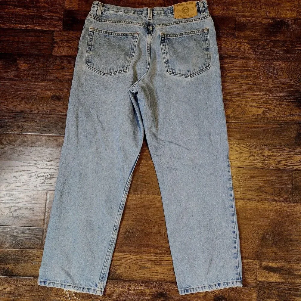 Vintage Eddie Bauer Jeans Mens 34x29* Classic Fit Straight Denim Workwear